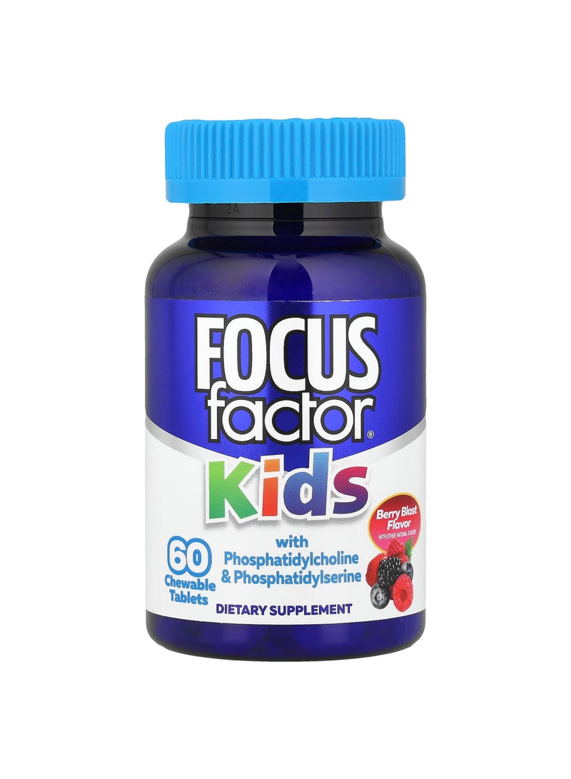 Kids With Phosphatidylcholine & Phosphatidylserine, Berry Blast, 60 Chewable Tablets